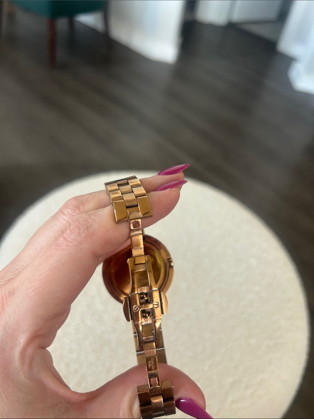 Tory Burch Rose Gold Logo Watch - Picture 4 of 6